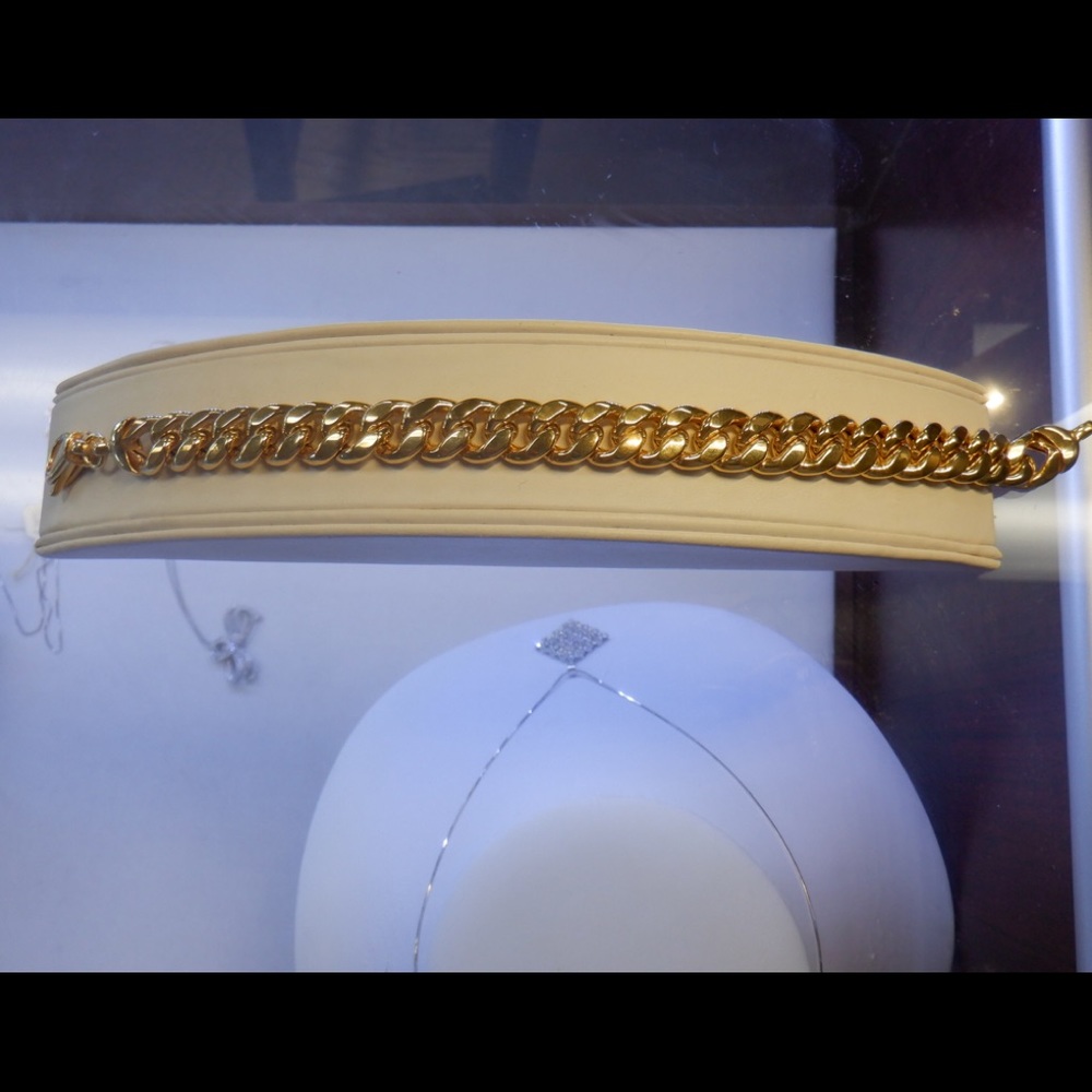 NEW 14k  gold  Cuban bracelet - Picture 2 of 5